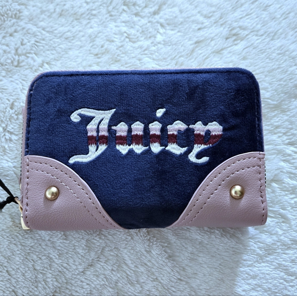 Juicy🍊 Couture "Retro Vibe" Double✌️ Medium Zip Around Wallet - NWT - Picture 10 of 16